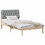 Bed Frame with Upholstered Headboard Brown 100 x 200 cm 878839