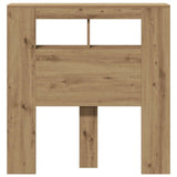 LED Headboard Artisan Oak 100x18.5x103.5 cm Engineered Wood 857683