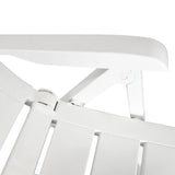 Outdoor Table And Chair White Plastic Medium Foldable 275073