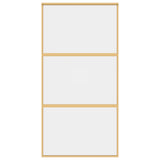 Sliding Door Gold 102.5x205 cm Clear ESG Glass and Aluminium 155150