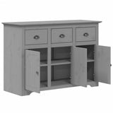 Sideboard BODO Grey 115x43x79.5 cm Solid Wood Pine 355067
