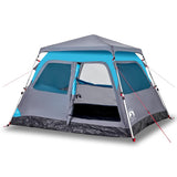 Camping Tent Dome 4-Person Blue Quick Release 4004231