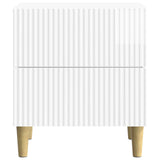Bedside Cabinet 2 pcs High Gloss White 43 x 34.5 x 48 cm 894534