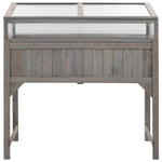 ZNTS Raised Bed with Greenhouse 110x54x120 cm Solid Fir Wood 316472