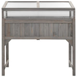ZNTS Raised Bed with Greenhouse 110x54x120 cm Solid Fir Wood 316472