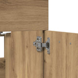 2 Piece Bathroom Furniture Set Artisan Oak Engineered Wood 862040