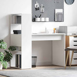 Desk with Shelf White 113 x 54 x 120 cm Engineered Wood 869274
