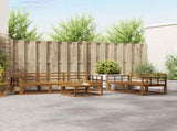 Outdoor Sofa Set 6 pcs Natural Solid Acacia Wood 3367202