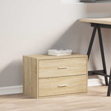 ZNTS Cabinet with 2 Drawers Sonoma Oak 60x31x40 cm Engineered Wood 858825