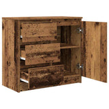 Sideboard with Drawer Old Wood 71x35x65 cm Engineered Wood 861578