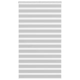 Zebra Blind Light Grey 120x200 cm Fabric Width 115.9 cm Polyester 4014473