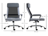 Office Chair, Ergonomic Desk Chair, High Back Computer Chair with Adjustable Height, Swivel Rolling T3398P344388