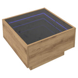 Coffee Table Artisan oak 50 x 50 x 30 cm Engineered wood 879660