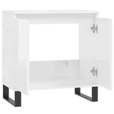 Bathroom Cabinet High Gloss White 58x33x60 cm Engineered Wood 831590