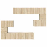 8 Piece TV Cabinet Set Sonoma Oak Engineered Wood 3079038