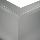 Retaining Wall 50 x 50 x 40 cm Galvanised Steel Silver 8015181