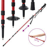 3 in 1 Snowshoes Red and Black 78.5 x 22 cm Aluminum and HDPE 42021439