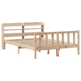 Bed Frame without Mattress 120x200 cm Solid Wood Pine 3306578