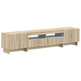 5 Piece LED TV Cabinet Sonoma Oak Engineered Wood 3416416