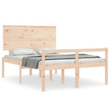 Senior Bed without Mattress 140x190 cm Solid Wood 3195461