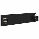 Headboard with Cabinet 3 pcs Black Oak Engineered Wood 3416279