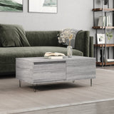 Coffee Table Grey Sonoma 90x50x36.5 cm Engineered Wood 830810