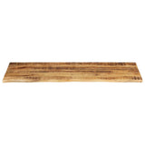Table Top 140x60x2.5 cm Live Edge Solid Wood Rough Mango 370361