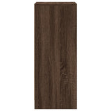 Sideboard with LED Brown Oak 42.5x34x85 cm Engineered Wood 852144