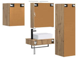 Bathroom Furniture Set 5 pcs Artisan Oak 3407270