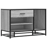 Shoe Bench Grey Sonoma 80x40x53.5 cm Engineered Wood and Metal 849227