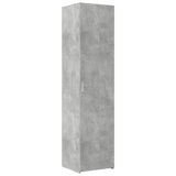 Slim Storage Cabinet Concrete Grey 45x42.5x225 cm Engineered Wood 3281290