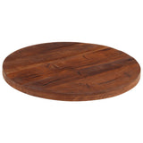 Table Top 50x3.8 cm Round Solid Wood Reclaimed 370037