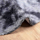 Shaggy Rug High Pile NAVARRA Dark Grey 240x240 cm Polyester 4102928