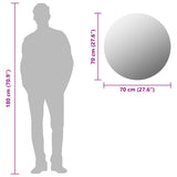 Wall Mirror 70 cm Round Glass 245705