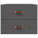 ZNTS Wall-mounted Bedside Cabinet Grey 50x36x40 cm 820980