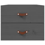 ZNTS Wall-mounted Bedside Cabinet Grey 50x36x40 cm 820980