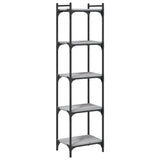 Bookcase 5-Tier Grey Sonoma 40x30x154 cm Engineered Wood 837640