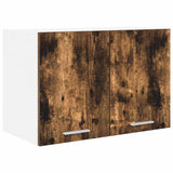 Hanging Cabinet 2 pcs Smoked Oak and White 60 x 31 x 40 cm 884171