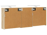 Bathroom Cabinet Set 3 pcs 116 x 16 x 62.5 cm Engineered wood 3403818