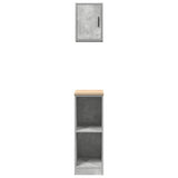 Garage Cabinets 2 pcs Concrete Grey Engineered Wood 3328263