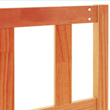 Headboard Wax Brown 150 cm Solid Wood Pine 844262