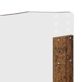 Bed Frame with Headboard Old Wood 140 x 200 cm Solid Pine Wood 3412896