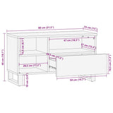 TV Units with Drawer Brown 80 x 33 x 46 cm Engineered wood 4017953