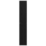 TV Cabinet Set Wall-mounted 10 pcs Black Oak Engineered Wood 3393151