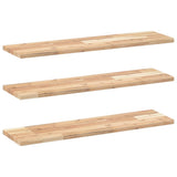 Floating Shelves 3 pcs 100x20x2 cm Untreated Solid Wood Acacia 3279349