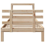 Bed Frame with Headboard without Mattress 90x190 cm Single 3306098