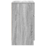 Bedside Cabinet Grey Sonoma 39x35x65 cm Engineered Wood 861329