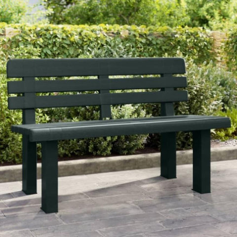 ZNTS Garden Bench Green 110x52x71 cm Polypropylene 4009381