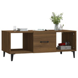 Coffee Table Brown Oak 102x50x40 cm Engineered Wood 817530