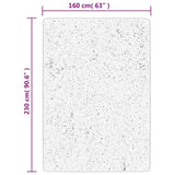 Shaggy Rug PAMPLONA High Pile Modern Beige and Anthracite 160x230 cm 375391
